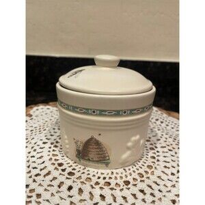 Pfaltzgraff Naturewood cotton ball container